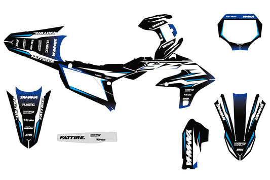 Kit déco Yamaha YZF/WRF - YMXMX009 Noir