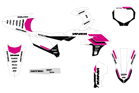 Kit déco Yamaha YZF/WRF - YMXMX010 Rose