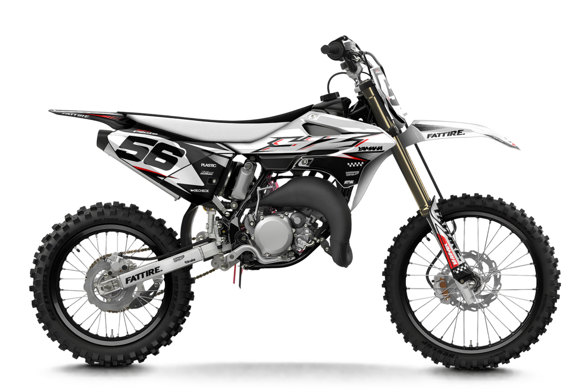 Kit déco YAMAHA YZ 65/85 - YMMMX001 Blanc