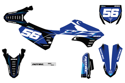 Kit déco YAMAHA YZ 65/85 - YMMMX001 Cyan