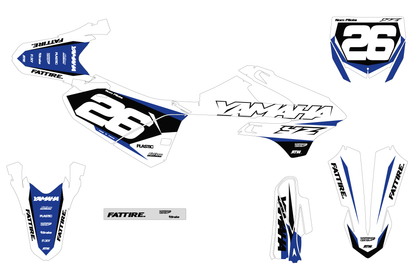 Kit déco YAMAHA YZ 65/85 - YMMMX002 Blanc