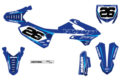 Kit déco YAMAHA YZ 65/85 - YMMMX002 Bleu