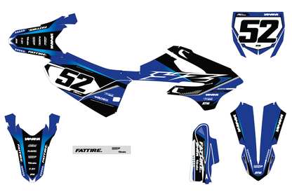 Kit déco YAMAHA YZ 65/85 - YMMMX003 Cyan