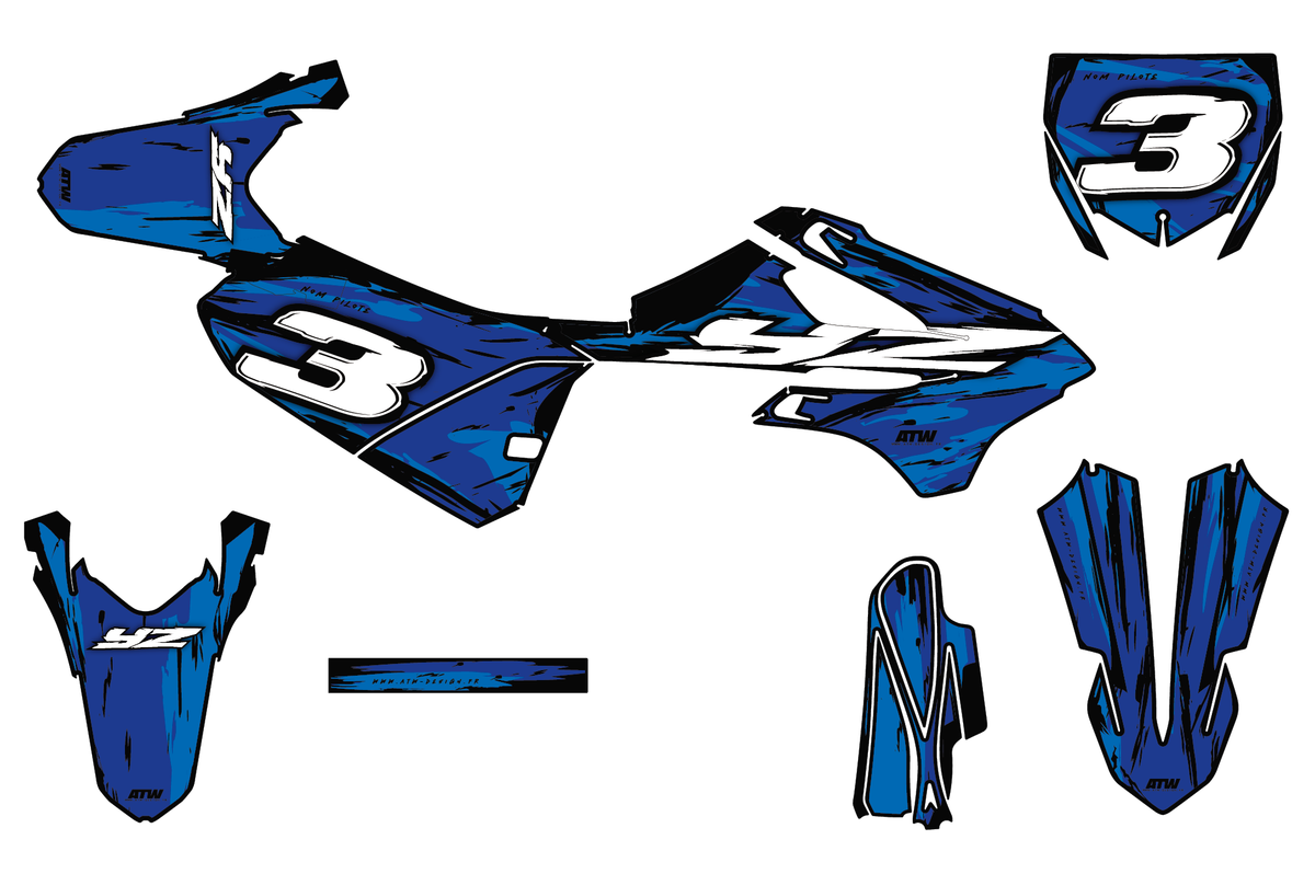 Kit déco YAMAHA YZ 65/85 - YMMMX004 Bleu