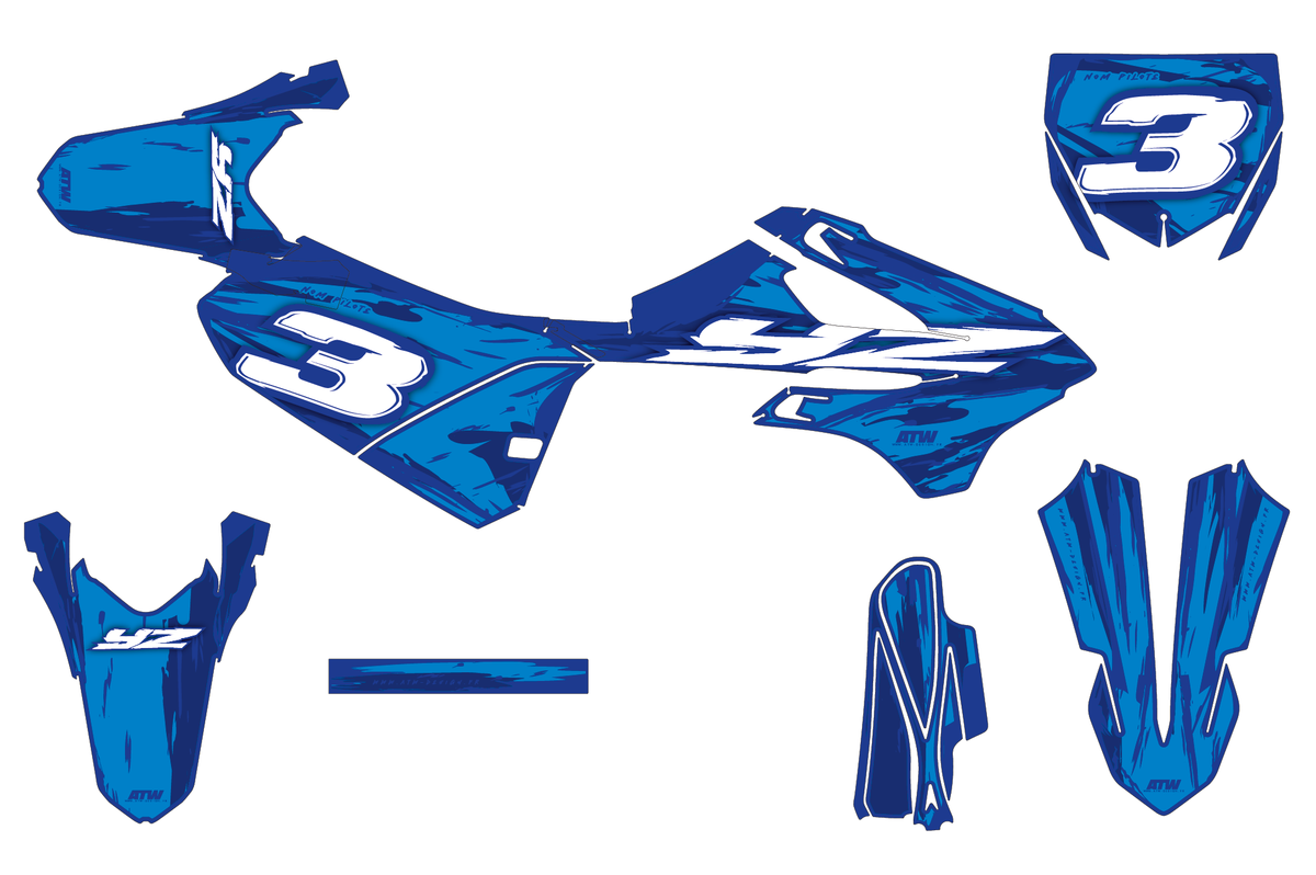 Kit déco YAMAHA YZ 65/85 - YMMMX004 Cyan