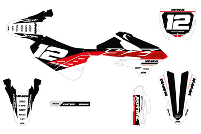 Kit déco YAMAHA YZ 65/85 - YMMMX005 Blanc