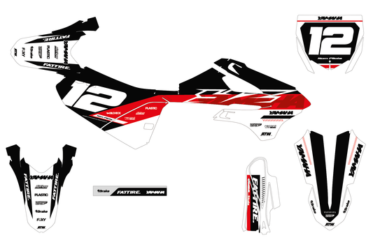Kit déco YAMAHA YZ 65/85 - YMMMX005 Blanc