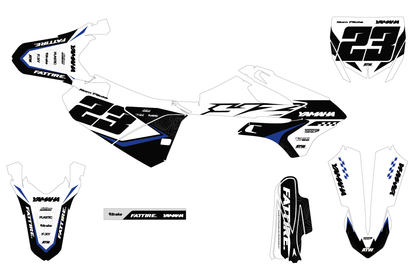 Kit déco YAMAHA YZ 65/85 - YMMMX006 Blanc