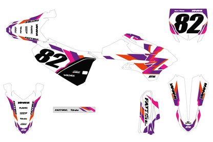 Kit déco YAMAHA YZ 65/85 - YMMMX007 Blanc