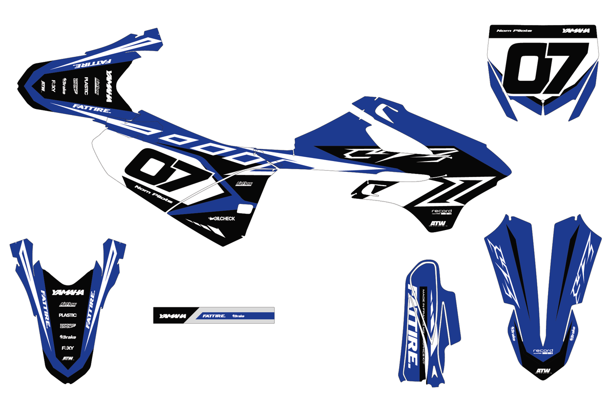 Kit déco YAMAHA YZ 65/85 - YMMMX008 Bleu