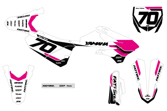 Kit déco YAMAHA YZ 65/85 - YMMMX010 Rose