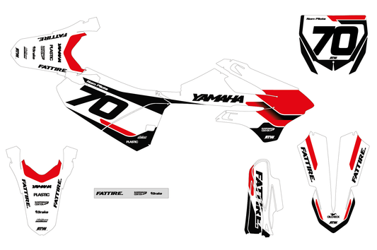 Kit déco YAMAHA YZ 65/85 - YMMMX010 Rouge