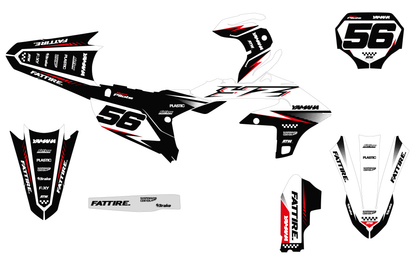 Kit déco Yamaha YZF/WRF - YMXMX001 Blanc