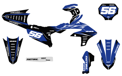 Kit déco Yamaha YZF/WRF - YMXMX001 Bleu