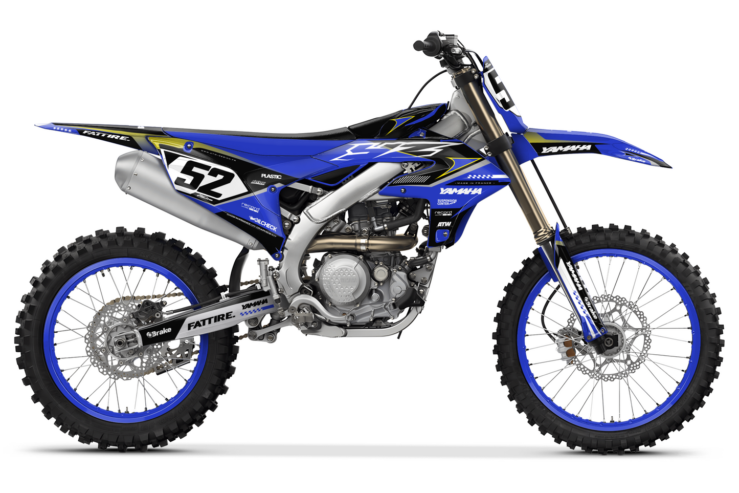 Kit déco Yamaha YZF/WRF - YMXMX003 Bleu