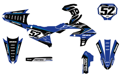 Kit déco Yamaha YZF/WRF - YMXMX003 Cyan