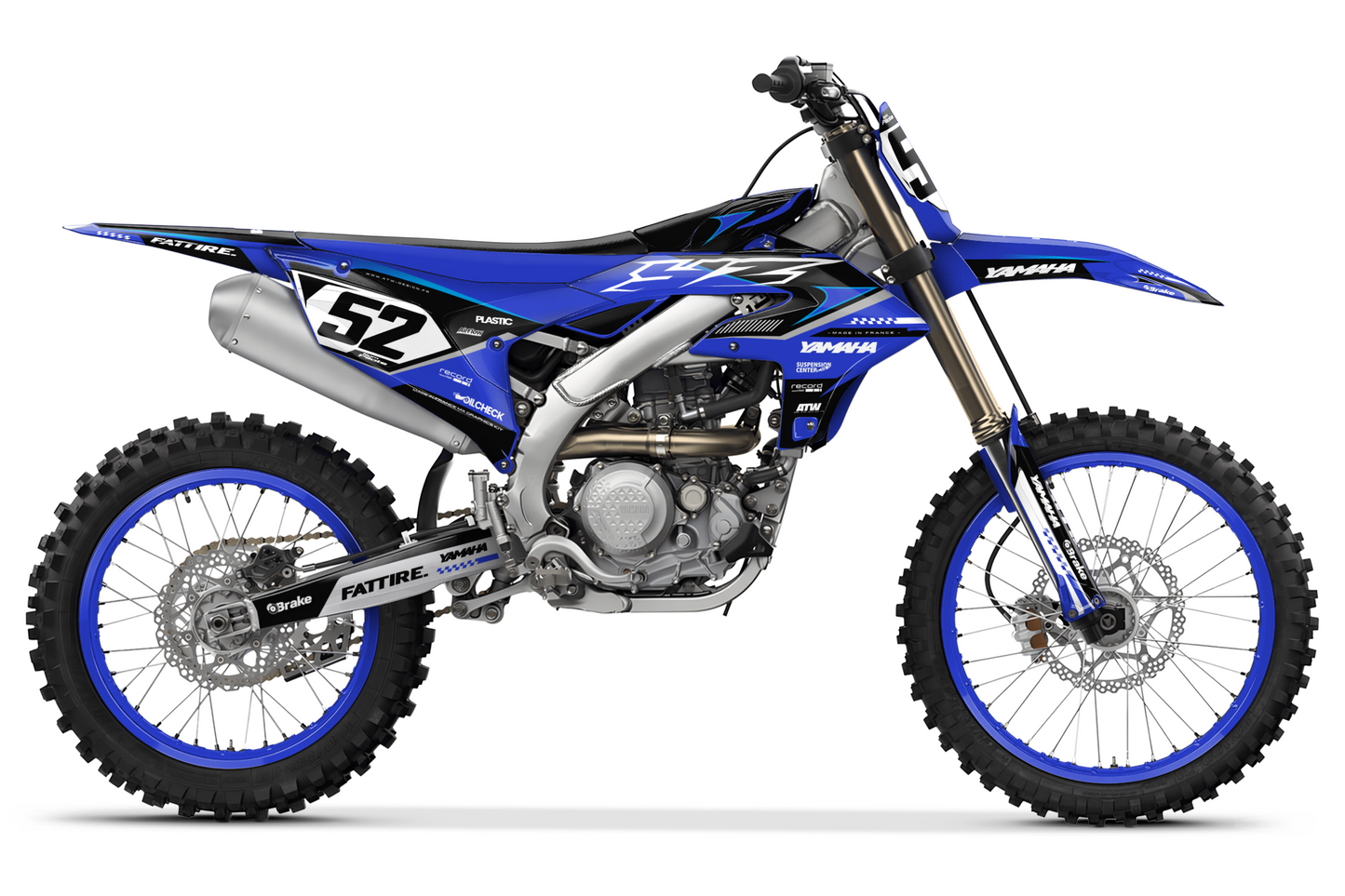 Kit déco Yamaha YZF/WRF - YMXMX003 Cyan