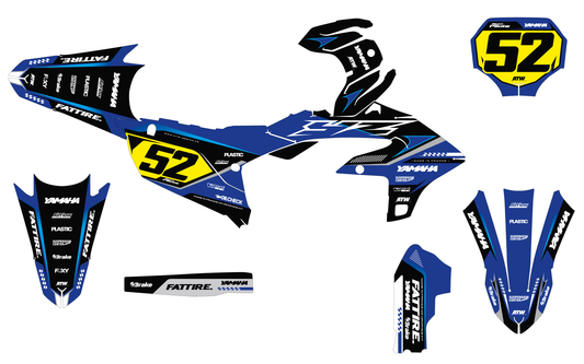 Kit déco Yamaha YZF/WRF - YMXMX003 Jaune