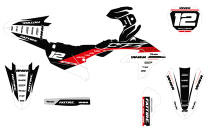 Kit déco Yamaha YZF/WRF - YMXMX005 Blanc