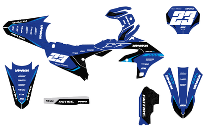 Kit déco Yamaha YZF/WRF - YMXMX006 Bleu