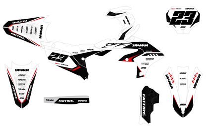 Kit déco Yamaha YZF/WRF - YMXMX006 Rouge