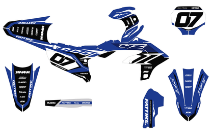 Kit déco Yamaha YZF/WRF - YMXMX008 Bleu
