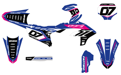 Kit déco Yamaha YZF/WRF - YMXMX008 Rose