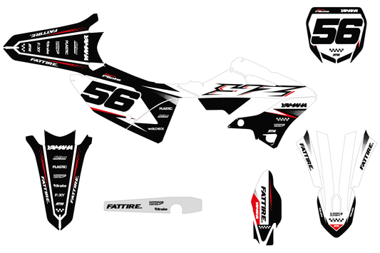 Kit déco Yamaha YZ - YMZMX001 Blanc