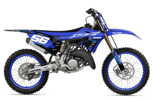 Kit déco Yamaha YZ - YMZMX001 Cyan