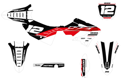 Kit déco Yamaha YZ - YMZMX005 Blanc