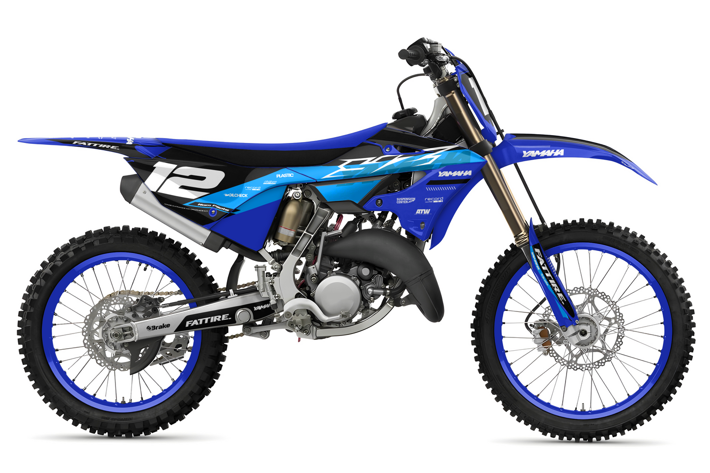 Kit déco Yamaha YZ - YMZMX005 Cyan
