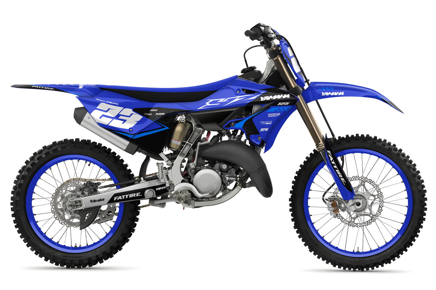 Kit déco Yamaha YZ - YMZMX006 Bleu