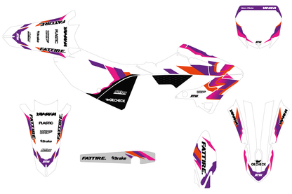 Kit déco Yamaha YZ - YMZMX007 Blanc
