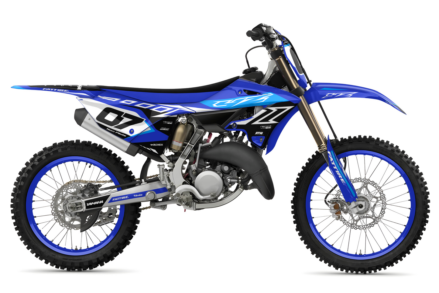 Kit déco Yamaha YZ - YMZMX008 Cyan