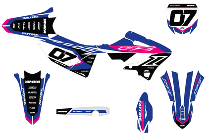 Kit déco Yamaha YZ - YMZMX008 Rose