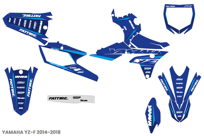 Kit déco Yamaha YZF/WRF - YMXMX002 Bleu