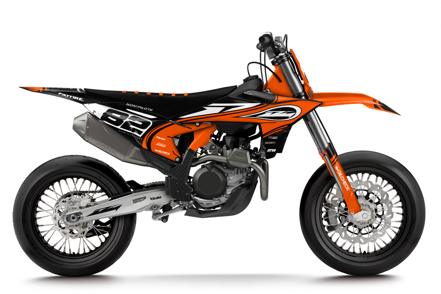 Kit déco KTM 450 SMR - KKTSM003 Orange