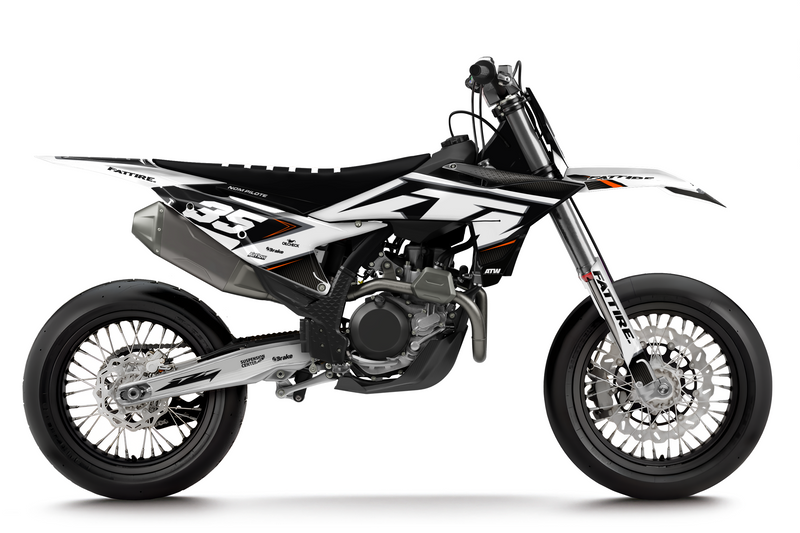 Kit déco KTM 450 SMR - KKTSM007 Blanc