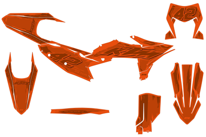 Kit déco KTM SX/SXF/EXC/EXCF - KKTSE006 Orange