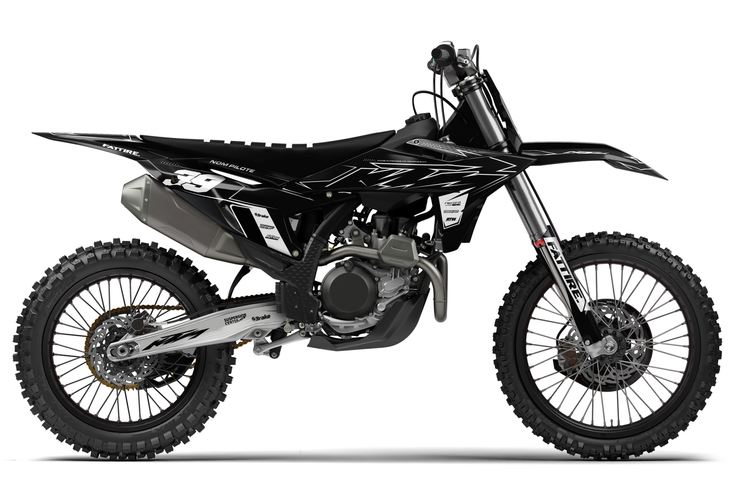Kit déco KTM SX/SXF/EXC/EXCF - KKTSE001 Blanc