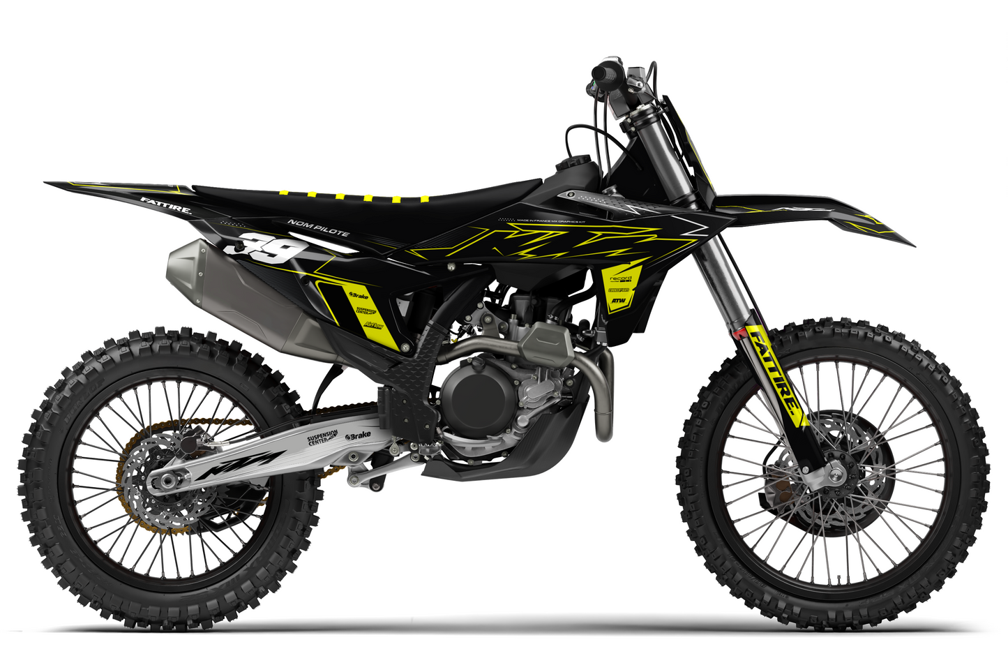 Kit déco KTM SX/SXF/EXC/EXCF - KKTSE001 Jaune
