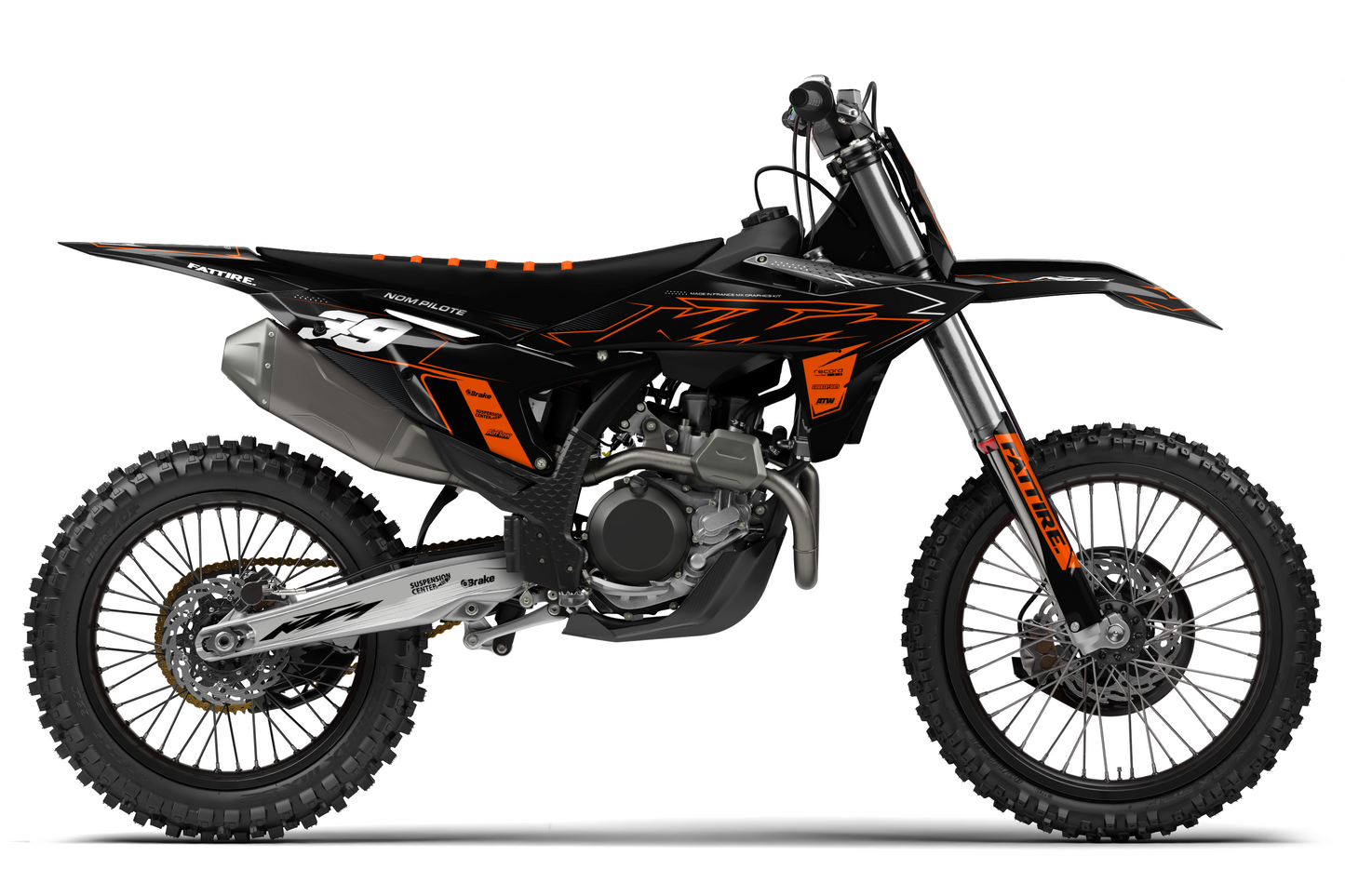 Kit déco KTM SX/SXF/EXC/EXCF - KKTSE001 Orange