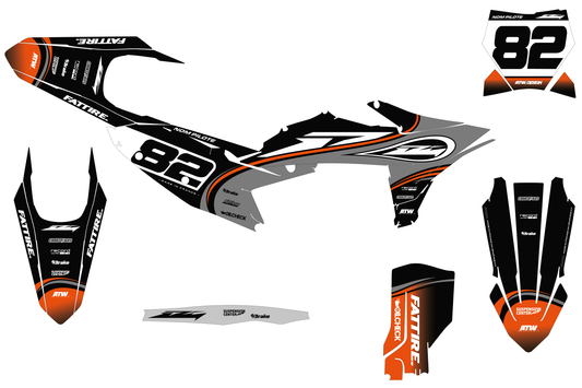 Kit déco KTM 450 SMR - KKTSM003 Noir