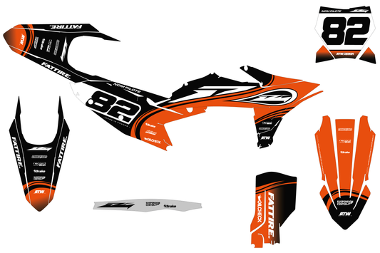Kit déco KTM 450 SMR - KKTSM003 Orange
