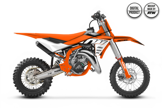 KTM 65 SX 2024-2025 Mockup – PSD & AI
