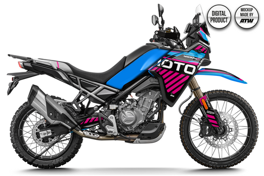 CF MOTO 450 MT 2024-2025 Mockup – PSD & AI