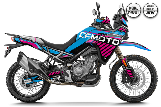 CF MOTO 450 MT 2024-2025 Mockup – PSD & AI