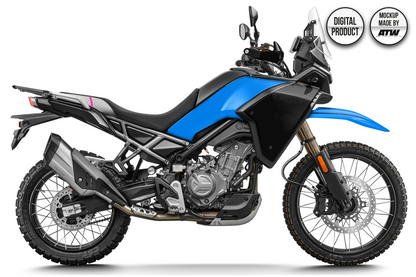 CF MOTO 450 MT 2024-2025 Mockup – PSD & AI