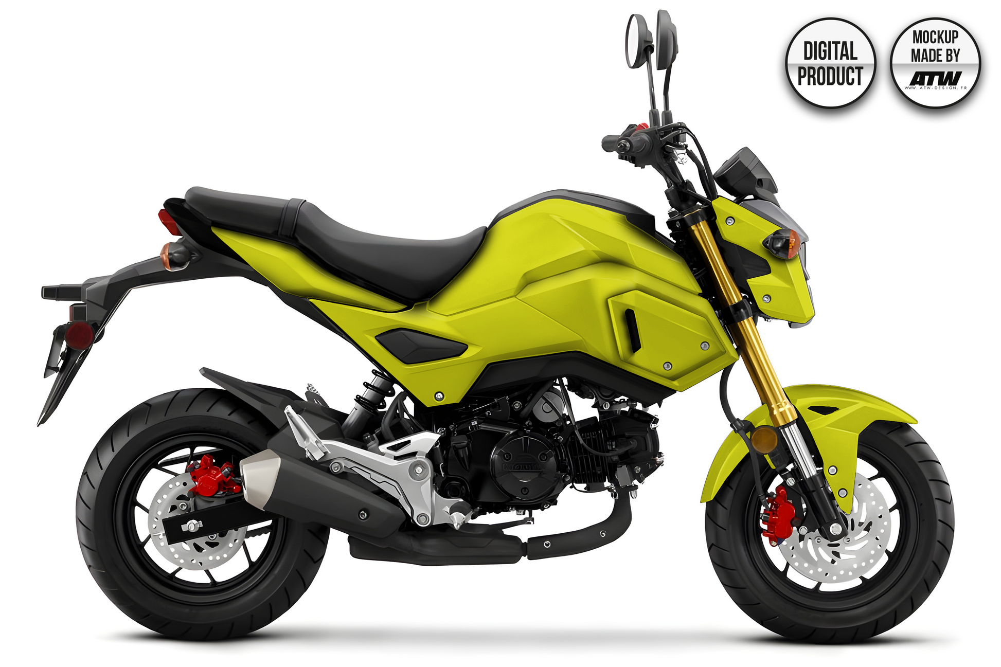 HONDA 125 MSX/GROM 2017-2020 Mockup – PSD & AI - ATW DESIGN