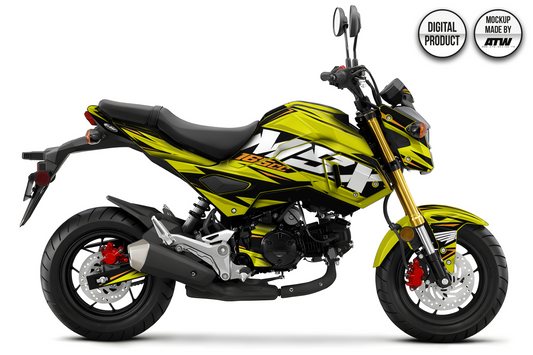 HONDA 125 MSX/GROM 2017-2020 Mockup – PSD & AI - ATW DESIGN
